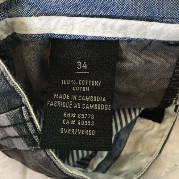 Foot Locker Mens Camo Cargo Shorts Size 34 Pockets Cotton Zipper Gray Camouflage - Picture 13 of 14